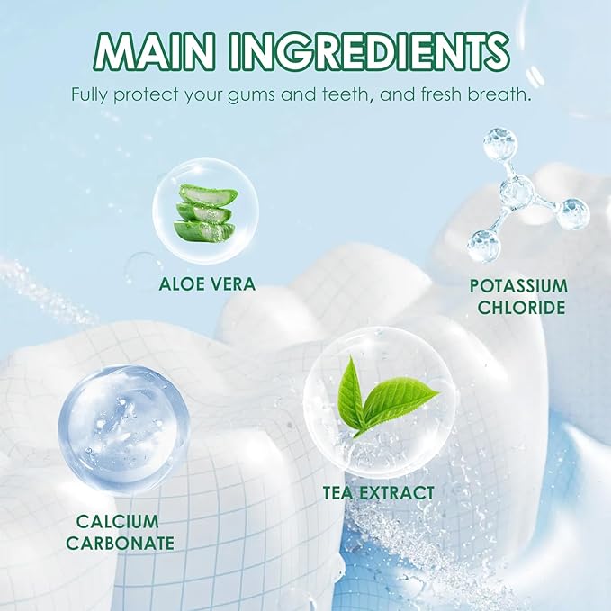 Mint Toothpaste, 3.5 oz Non Fluoride Toothpaste, All-Natural Organic Tooth-Paste, Fresher Breath, Happier Gums, Tooth Sensitivity for for Sensitive Teeth