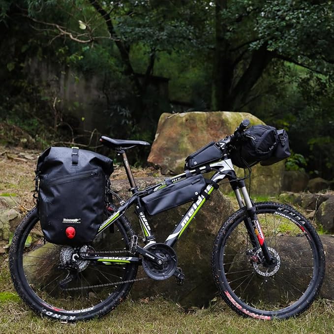 Rhinowalk Bike Bag Waterproof Bike Pannier Bag for Bicycle Cargo Rack Saddle Bag Shoulder Bag Laptop Pannier Rack Bicycle Bag Professional Cycling Accessories-StrideForce Fitness