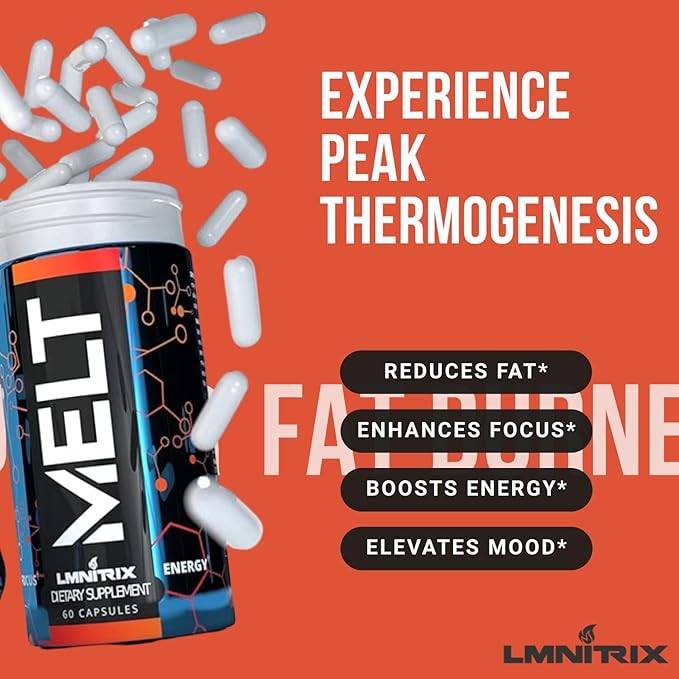 MELT EXT - Extreme Thermogenic Fat Burner - Powerful Weight Loss Aid, Stronger Than Most Diet Pills - True Plateau Destroyer - Lose Weight Fast for Men and Women - Real Results - 60ct-StrideForce Fitness
