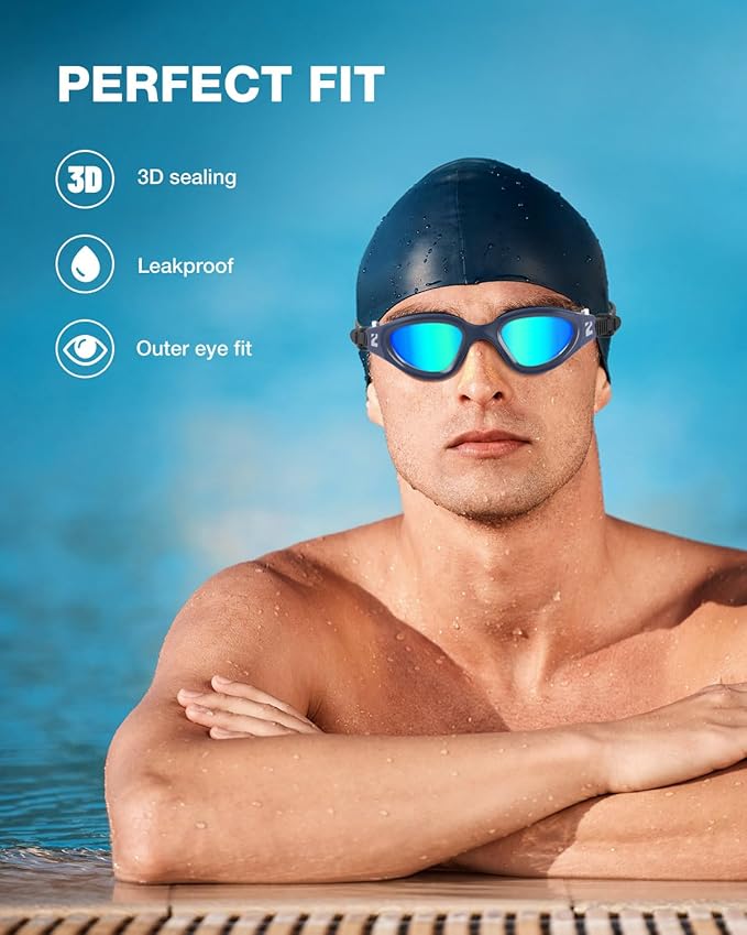 ZIONOR Swim Goggles, G1 SE Swimming Goggles Anti-fog for Adult Men Women-StrideForce Fitness