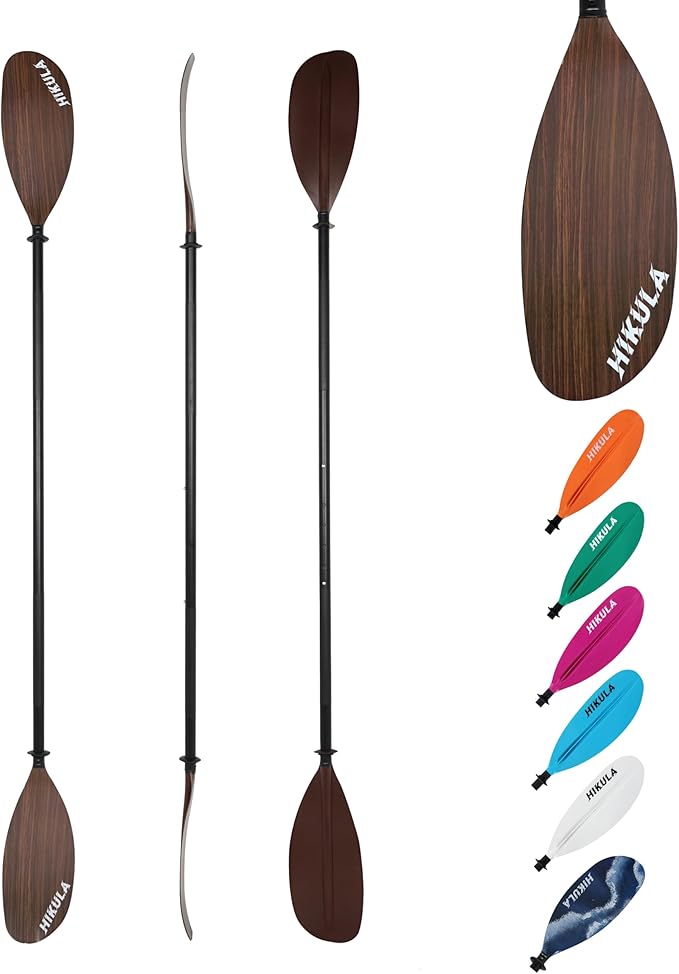 Kayak Paddle Aluminum Shaft Paddle with Nylon Blades, Floating Adjustable Kayaking Oars, 3 Piece, 220-240cm/86-94 Inches,Black/Rose/Teal/Black/Orange/Grey-StrideForce Fitness