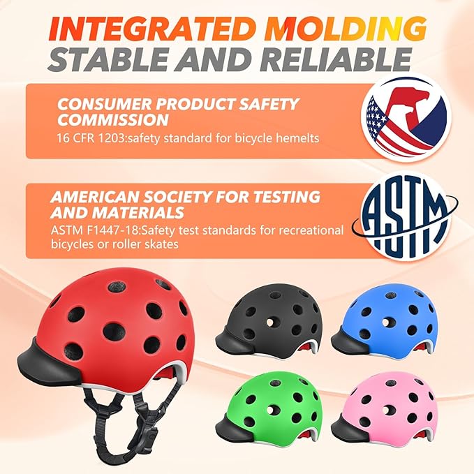 Kids Bike Helmet for 5-8-14 Kids Skateboard Helmet Boys Girls Child Youth Adjustable Lightweight Ventilation and Multi-Sports Scooter Cycling Roller Balance Bike-StrideForce Fitness