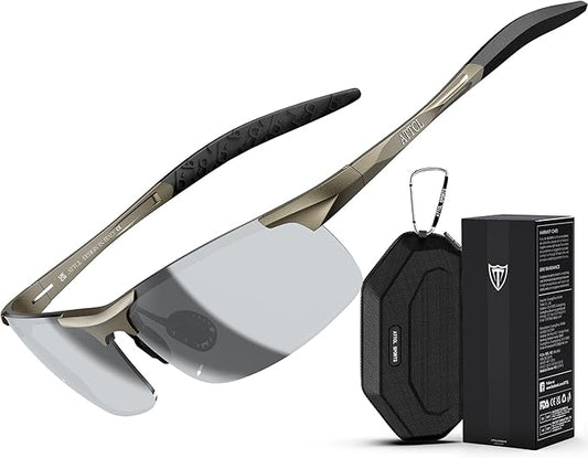 ATTCL Men's Sports Polarized Sunglasses Men for Driving running Fishing Golf - UV Protection Sun glasses Metal Frame-StrideForce Fitness