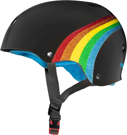 Triple Eight Certified Sweatsaver Helmet for Skateboarding, BMX, Roller Derby, Roller Skating, Inline Skating, Scooter and Bike-StrideForce Fitness
