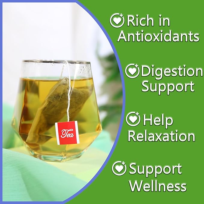 TEARELAE - Lemon Balm Tea Bag - 1.5g X 50 Count - Pure Natural Dried Lemon Balm Herb - Premium Lemon Balm Leaf for Calming and Digestion Support - Caffeine-free - Non-GMO-StrideForce Fitness