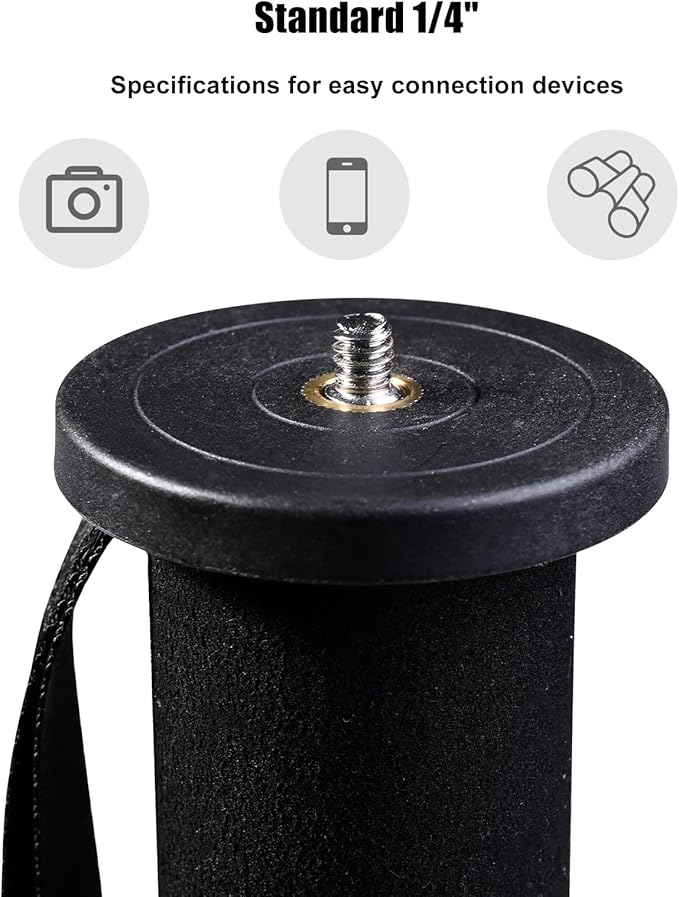 Shooting Stick with V Yoke, 22-62 inches Adjustable Aluminum Shooting Monopod for Hunting Rifles-StrideForce Fitness