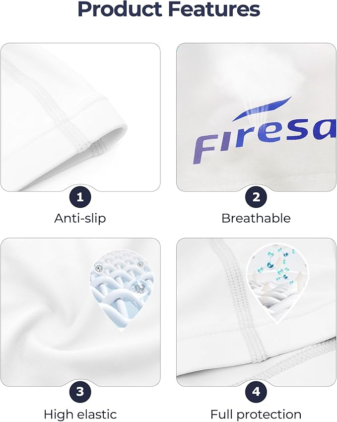 Firesara Fabric Swim Cap, High Elasticity Swimming Cap Keeps Hair Clean Breathable Fit Both Long Hair Short Hair, Swim Caps Woman Girls Men Kids One Size Hat-StrideForce Fitness