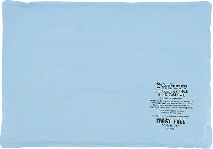 Core Products Soft Comfort CorPak – Reusable Hot & Cold Therapy Pack, Ice Pack for Injuries, No-Frost Compress for Muscle, Back & Joint Pain Relief – 12.5" x 18.5", Made in USA-StrideForce Fitness