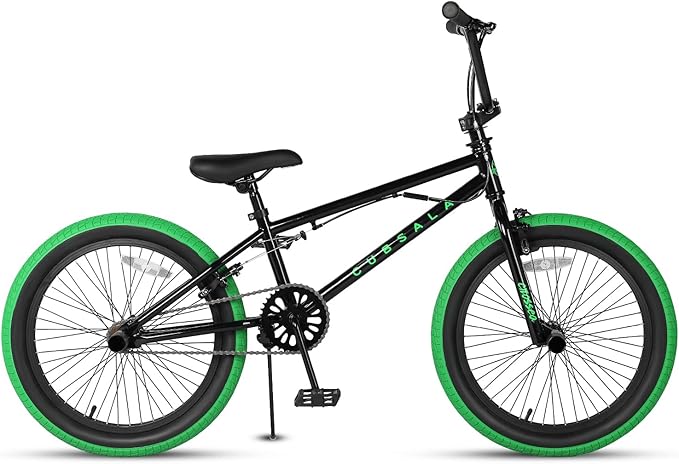 Freestyle BMX Bike, 18 20 Inch Kids Bicycle for 5-13 Years Old Kids and Beginner Level Rider, Multiple Colors-StrideForce Fitness