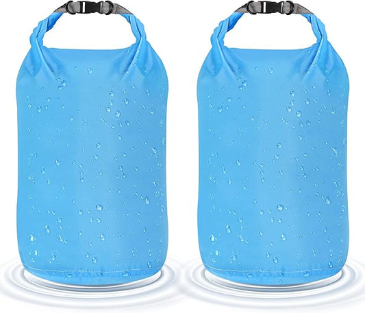 Desoto Waterproof Dry Bag 2 packs, 2L/5L/10L/20L/40L/70L Dry Sack Lightweight Portable, Dry Storage Bag to Keep Gear Dry Clean for Kayaking, Gym, Hiking, Swimming, Camping-StrideForce Fitness