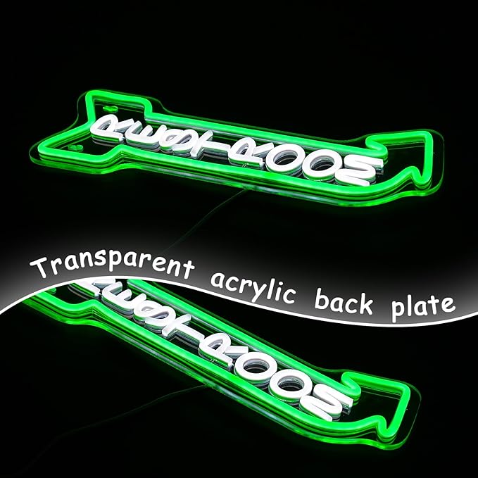 Restroom Neon Sign for Wall Decor Toilet Neon Light Arrow Led Neon Signs White Green LED Neon Lights Bathroom Led Sign for Restroom Hotel Bar(Right Arrow)-StrideForce Fitness