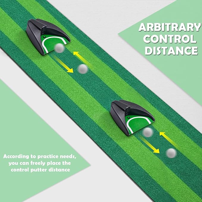 Golf Automatic Putting Cup, Golf Putting Practice Return Machine, Auto Putting Returner Golf Practice Putting Hole for Indoor Outdoor Yard Office-StrideForce Fitness