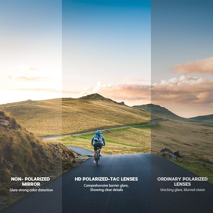 BEACOOL Polarized Sports Sunglasses for Men Women Youth Baseball Fishing Cycling Running Golf Motorcycle Tac Glasses UV400-StrideForce Fitness