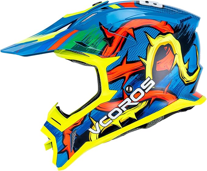 VCOROS H637 Adult Motocross Helmets ATV Dirtbike BMX MX Offroad Adventure UTV Helmets DOT Approved-StrideForce Fitness