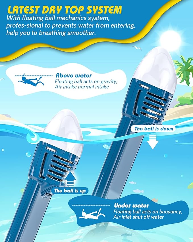 QingSong Kids Snorkel Mask Full Face, Snorkeling Set with Camera Mount, Foldable 180 Degree Panoramic View Snorkeling Gear Anti-Fog Anti-Leak-StrideForce Fitness