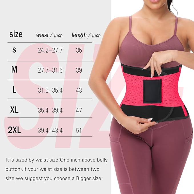 VENUZOR Waist Trainer Belt for Women - Waist Cincher Trimmer - Slimming Body Shaper Belt - Sport Girdle Belt (UP Graded)-StrideForce Fitness