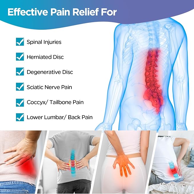 Comfytemp Ice Pack for Back Pain Relief, 2 Packs, FSA Eligible, Reusable Gel Lower Back Wrap Ice Brace for Sciatica Injuries, Hot Cold Compression for Lower Lumbar, Waist, Men Women After Surgery Gift-StrideForce Fitness