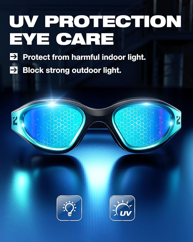 ZIONOR G1 Nava Super Anti-Fog Unisex Swim Goggles Mirror/Bright Smoke Lens-StrideForce Fitness