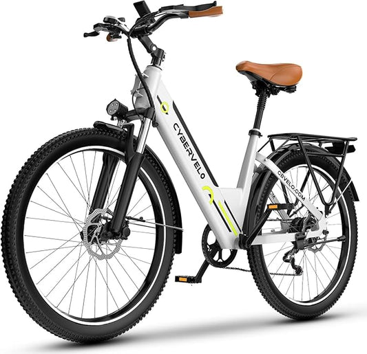 1000 Peak Electric Bike for Adults,up 80 Miles Removable Battery Ebike, 26" Electric E Bike with 7-Speed,Adult Electric Bicycles for Commute Beach Snow Womens All Terrain-StrideForce Fitness