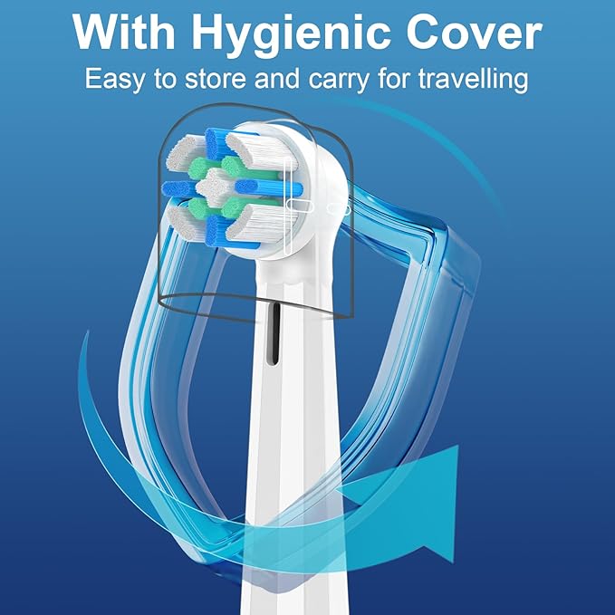 10 Pack IO Replacement Heads Compatible with Oral b IO 2/3/4/5/6/7/8/9/10 Series Electric Toothbrush, Brush Heads Refills Compatible with Oral B IO for Teeth Clean (White)