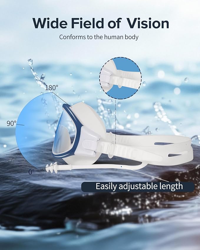 Adult Swimming Goggles,Leak-Proof,Anti-Fog Pool Glasses,Wide View Swim Goggles with Ear Plugs and Nose Clip-StrideForce Fitness
