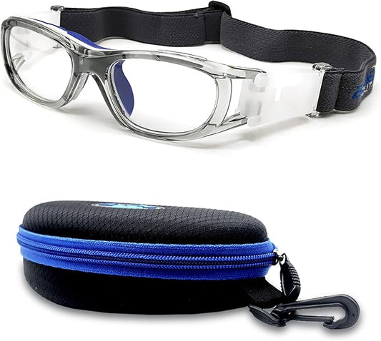 BLUE CUT Safety Basketball Goggles For Kids for Outdoor Sports Activities Anti Fog Replaceable to Prescription Lenses-StrideForce Fitness
