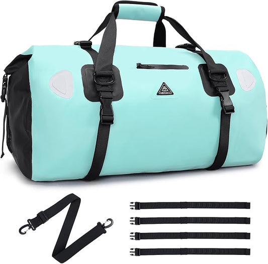 Haimont Waterproof Duffel Bag Roll-top Dry Duffel Bag with Quick-fixed Straps for Motorcycling, Rafting, Boating, SUP, Kayaking, Travel, 50L/70L-StrideForce Fitness