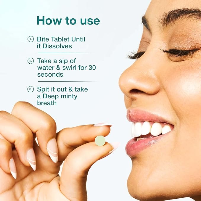 Mouthwash Tablets – Natural Mint Flavor | 90 Count | Travel-Friendly, Alcohol-Free, Eco-Friendly Oral Rinse Tablets | Freshens Breath, Supports Oral Hygiene | Just Add Water