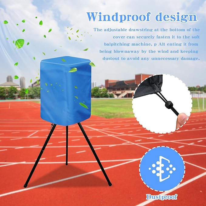 Pitching Machines Cover - Waterproof 600D Oxford Fabric, Dustproof, Resistant, Sunproof Hack Attack Pitching Machine Cover for Baseball/Softball All-Weather Protection-StrideForce Fitness