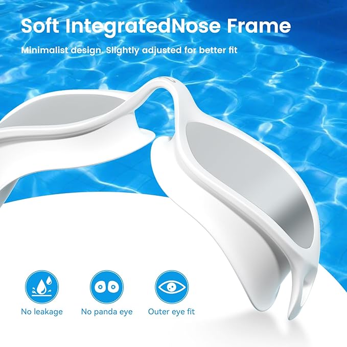 COPOZZ Swim Goggles Adult Women, Swimming Goggles for Women & Men, Anti-Fog No Leaking UV Protection for Adult-StrideForce Fitness