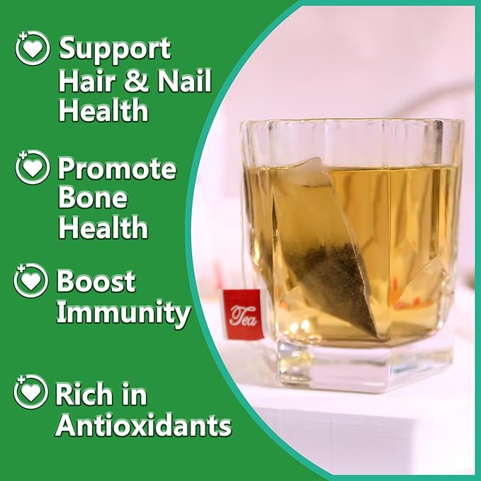 TEARELAE - Premium Horsetail Tea Bags - 1.5g x 40 Count - Natural Dried Horsetail Herb - Cola De Caballo Hierba - Non-GMO - Caffeine-free - Support Nail Health & Hair Growth-StrideForce Fitness