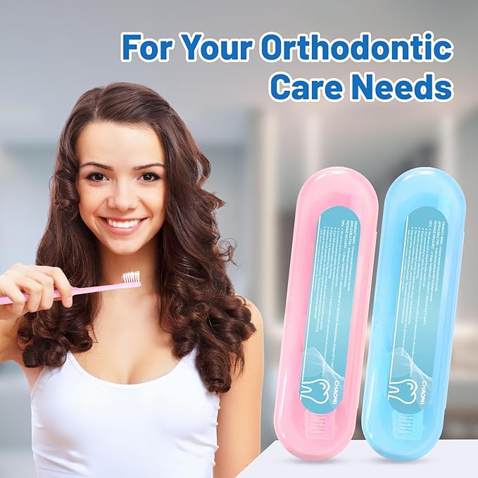 Orthodontic Care Kit for Invisalign Users –V-Shape Toothbrush, 2 Flavored Chewies, Aligner Removal Tool, Breathable Retainer Case – Portable Dental Cleaning Set for Travel & Daily Use