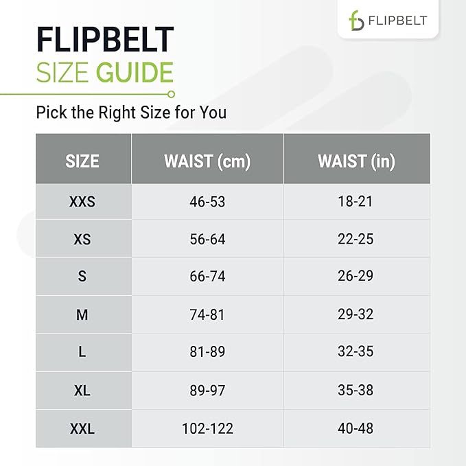 FlipBelt Classic Running Belt, Running Fanny Pack for Women and Men, USA Company-StrideForce Fitness