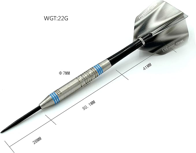 CUESOUL Professional Tungsten Steel Tip Dart Set 85% Tungsten 22g/24g/26g-Glory Series-StrideForce Fitness