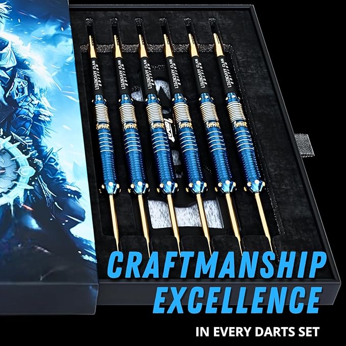 IgnatGames Premium Steel Tip Darts – 3/6/12 Pack Brass Barrels with Aluminum Shafts, 16 GlideXPro Flight Set, Tool Kit & Giftable Case-StrideForce Fitness