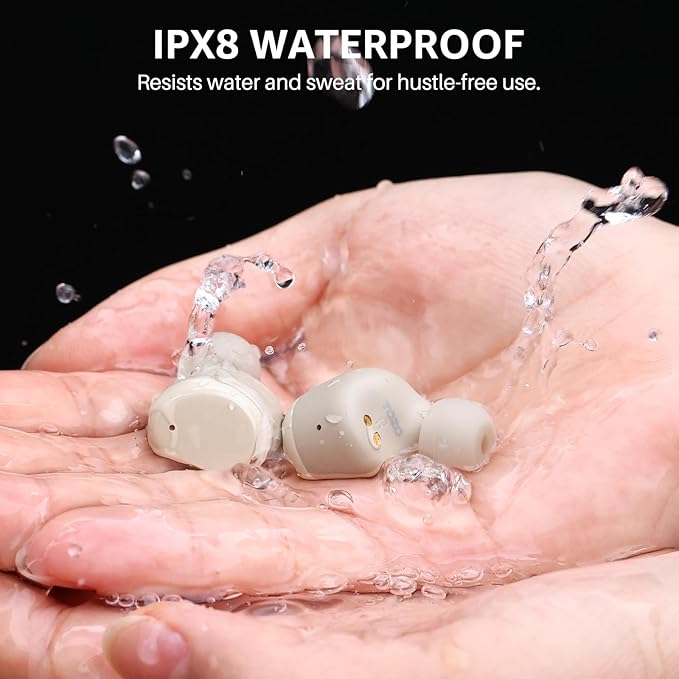 TOZO T6 Wireless Earbuds, Bluetooth 5.3 Ear Buds, Stereo Sound in Ear Headphones, 50 Hours Playtime, Wireless Charging Case, APP Customizable EQs, IPX8 Waterproof Earphones-StrideForce Fitness