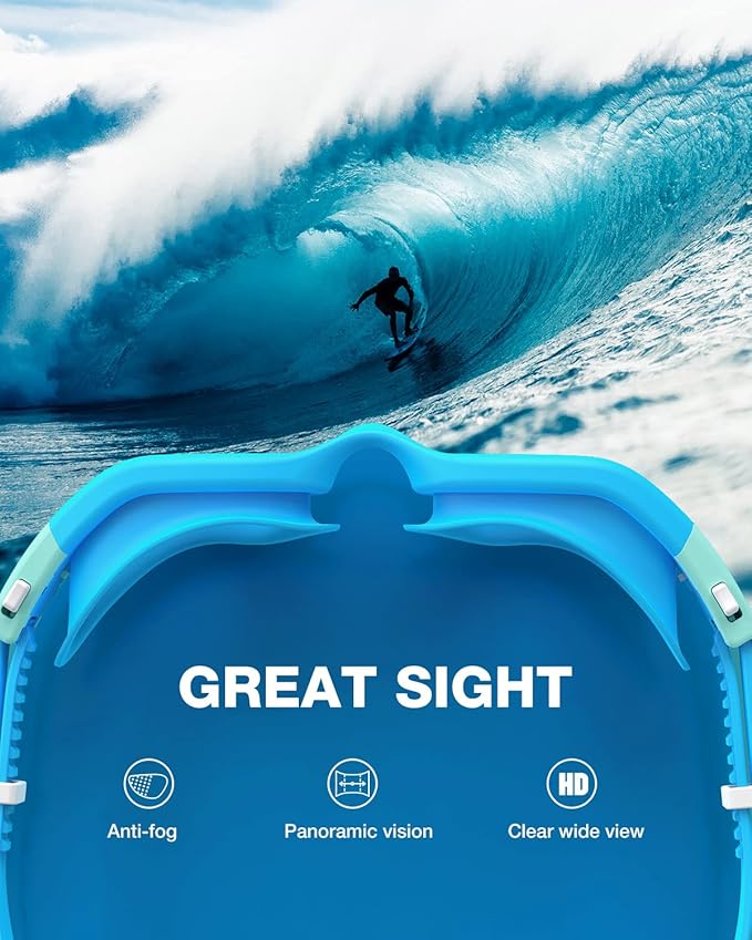 ZIONOR Swim Goggles, G1 SE Swimming Goggles Anti-fog for Adult Men Women-StrideForce Fitness