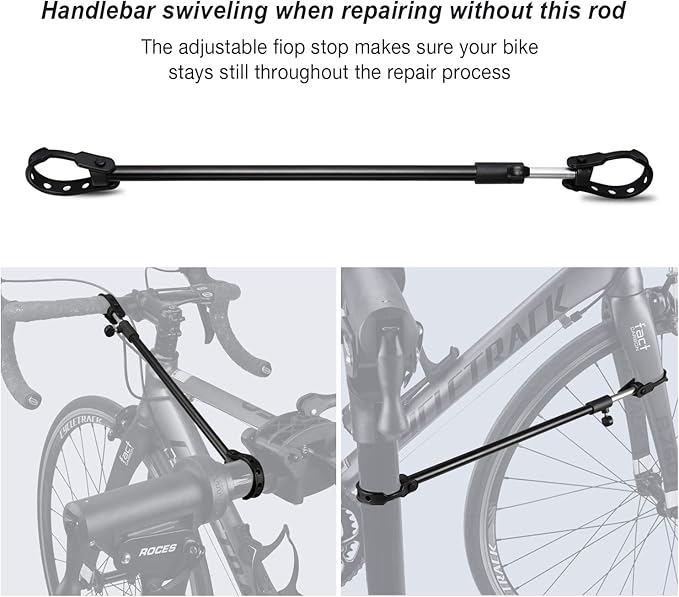 CXWXC Bike Repair Stand -Shop Home Bicycle Mechanic Maintenance Rack- Bike Workstands for Mountain Bike and Road Bike (rs100) (Black)-StrideForce Fitness