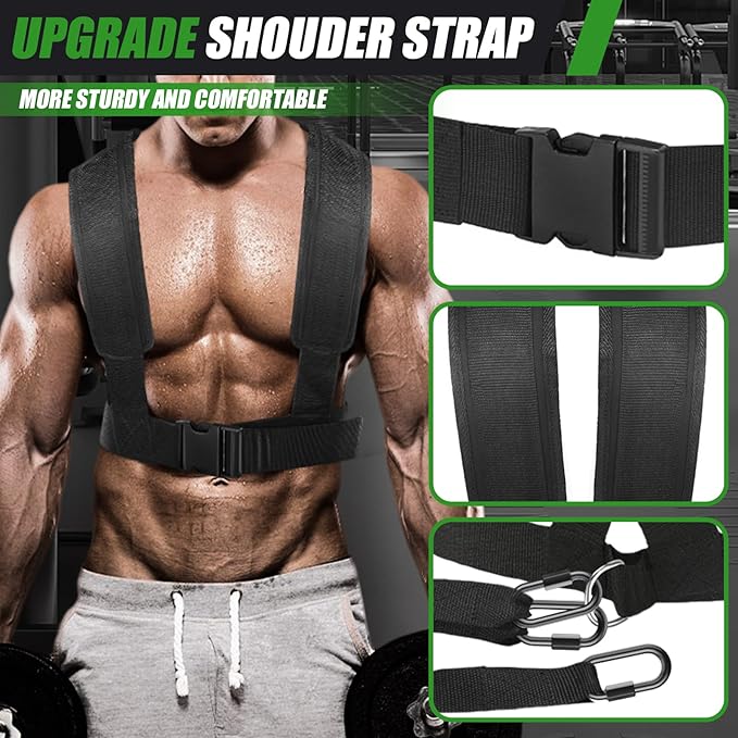 Weight Sled Adjustable Height - Weight Training Pull Sled Gym Equipment for Fitness Strength & Speed Training-StrideForce Fitness