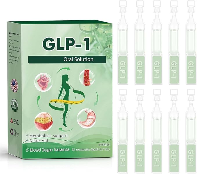 New GLP-1 Supplement Oral Solution, Advanced Diet Drops for Women and Men - Fast and Easy to Use (10 Packs - 1 Box)-StrideForce Fitness