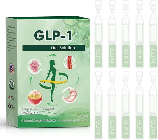 New GLP-1 Supplement Oral Solution, Advanced Diet Drops for Women and Men - Fast and Easy to Use (10 Packs - 1 Box)-StrideForce Fitness