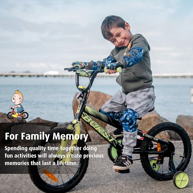 Soft-Style Kids Knee and Elbow Pads with Bike Gloves, Flexible Impact-Resistant Gear for Ages 2-11, Designed for Balance Bikes, Roller-Skating, and Skateboarding-StrideForce Fitness