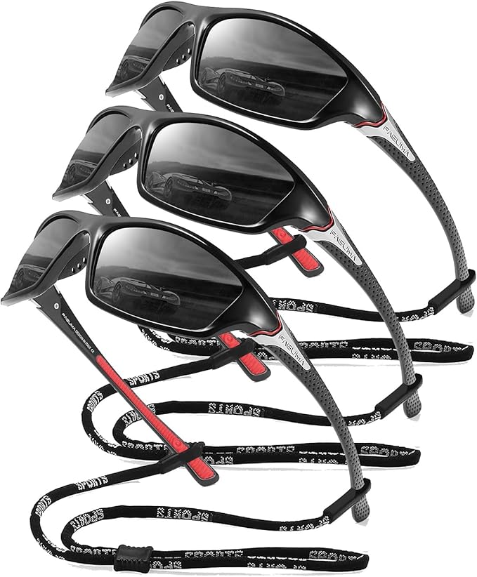FAGUMA Sports Polarized Sunglasses For Men Cycling Driving Fishing UV400 Protection-StrideForce Fitness