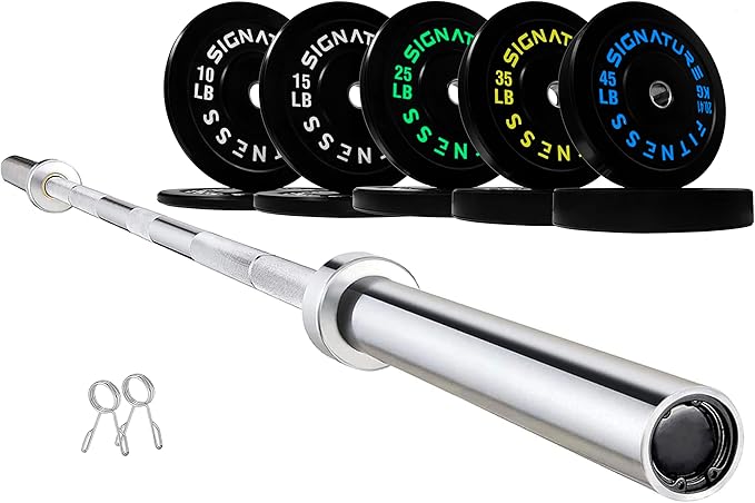 Olympic Bumper Plates Set, 2" Weight Plates for Strength Training & Weightlifting, Paris or Set or Set with Barbell, Multiple Options-StrideForce Fitness