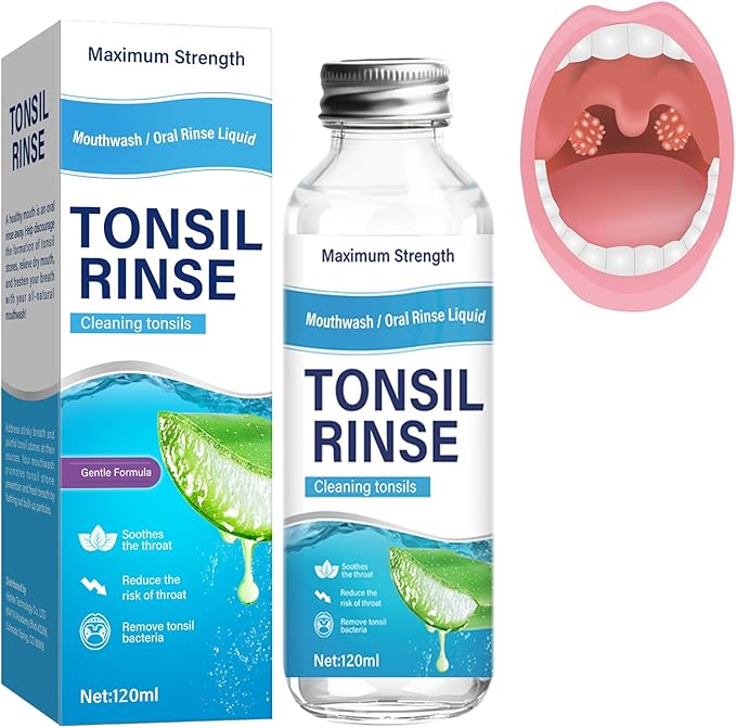 Tonsil Stone Remover Mouthwash - Alcohol-Free Oral Rinse to Soothe Tonsils and Combat Bad Breath, 4 Fl Oz