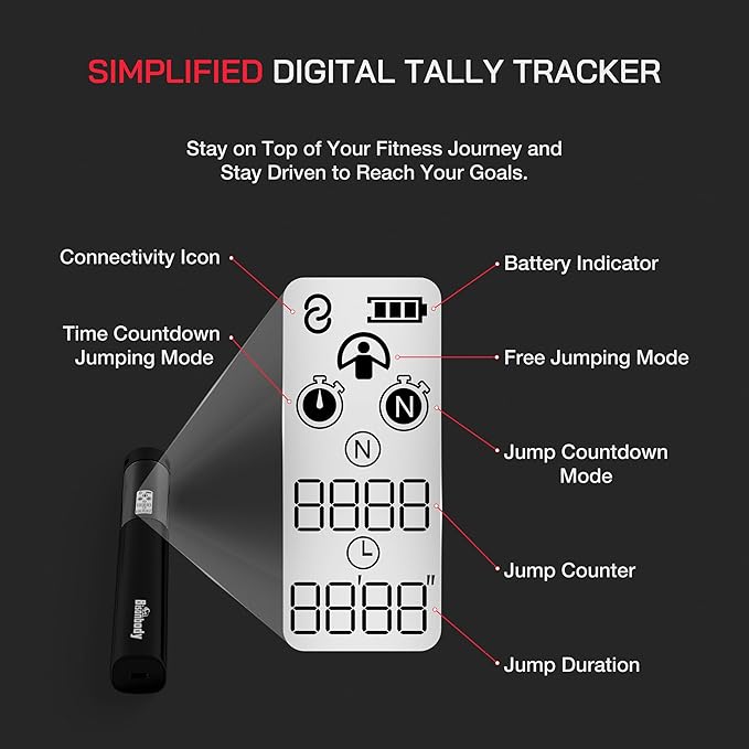 Smart Jump Rope Fitness Skipping Rope with App – 2 Function Modes – Classic 3m Rope & Ropeless Shortballs – Bluetooth Skipping Rope with Fitdays+ App for Seamless Progress Tracking-StrideForce Fitness