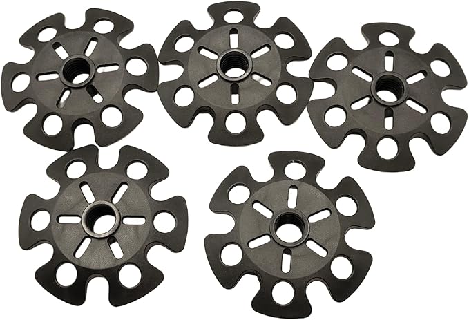 5 pcs Removable Mud Ski Basket Trekking Pole Snowflake Basket,Removable Mud Ski Basket Replacement Accessory for Hiking Poles-StrideForce Fitness
