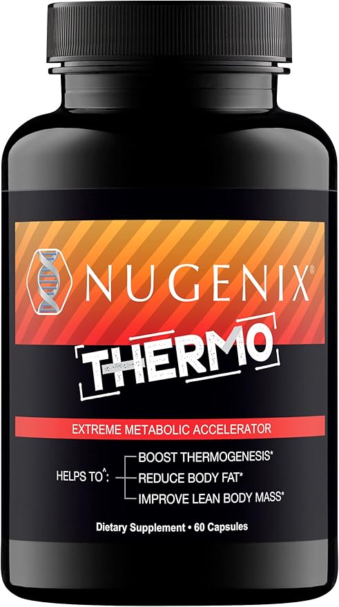 Nugenix Thermo - Thermogenic Fat Burner Supplement Pills for Men, Extreme Metabolic Accelerator, 60 Count-StrideForce Fitness