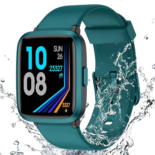 Fitness Tracker Watch with Heart Rate Monitor 5ATM Waterproof