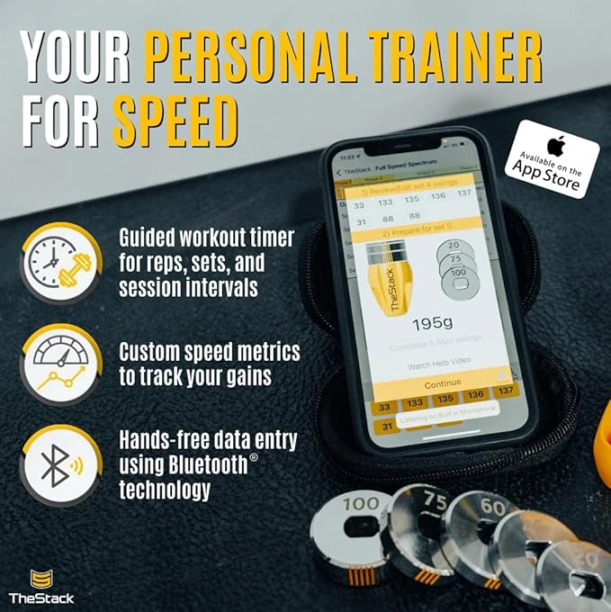 TheStack™ | Golf Swing Speed Trainer | Weighted Golf Training Aid | Golf Swing Trainer Golf Swing Training Aid | Golf Trainer Practice for Men and Women-StrideForce Fitness